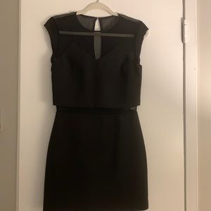 Black Mesh Express Cocktail Dress